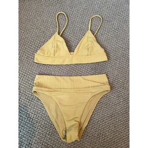 Rip Curl‎ Women's Premium Surf Fixed Bikini Set Yellow